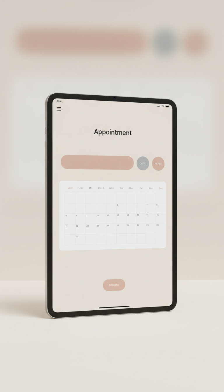 AI Appointment Booking on Smartphone